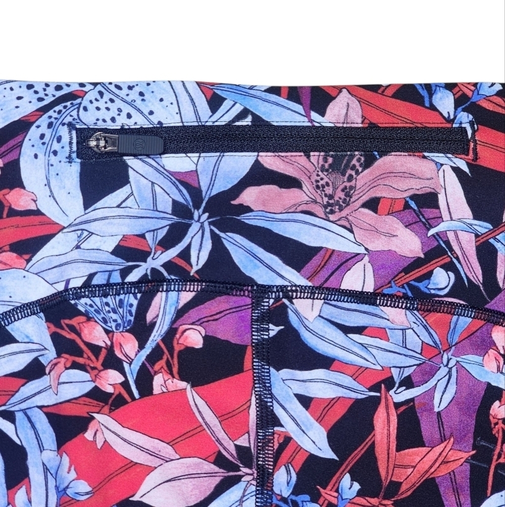 Lululemon Speed Up Crop 21" Lush Lillies Multi Size 6 - Picture 7 of 10